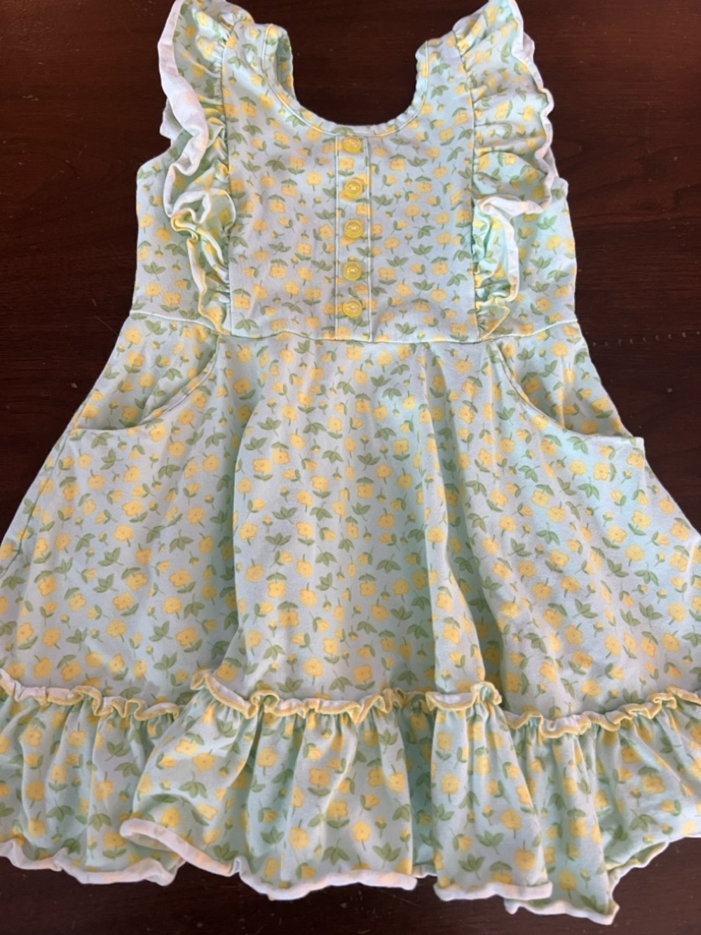 Blue and Yellow Floral Serendipity Dress